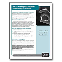 12-Dose Regimen for Latent TB Infection Patient Education Brochure