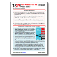 HIV-Associated TB: Facts 2013