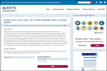 When TB is the Least of their Worries: Mini-Course Series