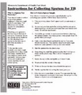Instructions for Collecting Sputum for TB