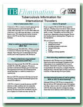 Tuberculosis Information for International Travelers