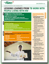 Lessons Learned From TB Work With People Living With HIV
